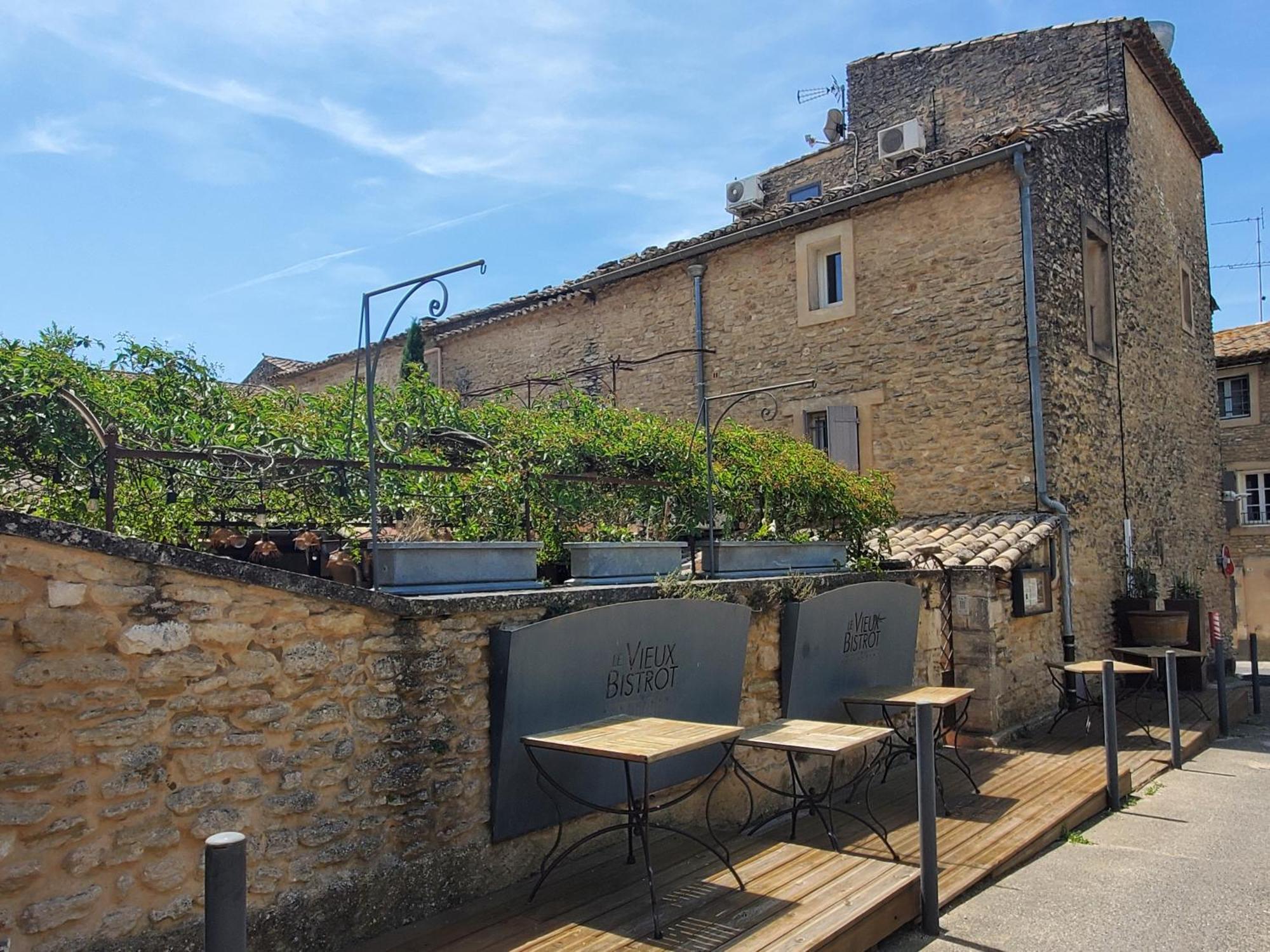 Chambres Du Vieux Bistrot Cabrières-dʼAvignon Exterior foto